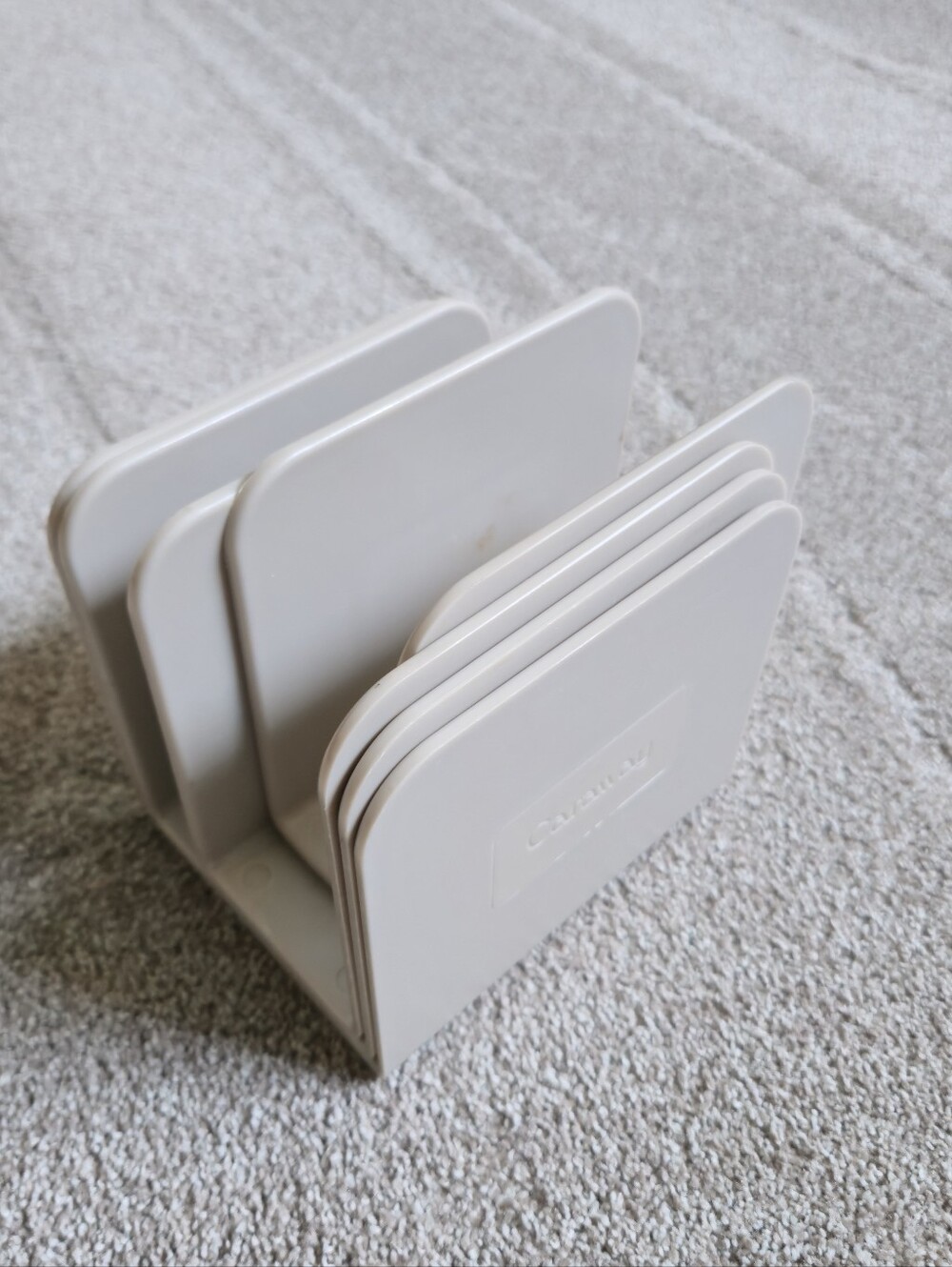 Caraway Magnetic Organizer (Set of 4) Beige Storage Pan Holder Divider Various